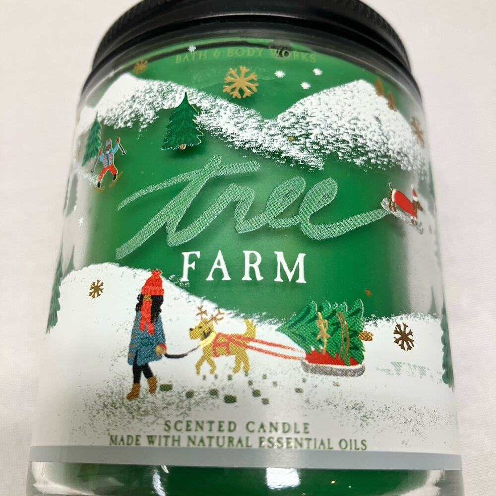 Bath & Body Works TREE FARM Single Wick Scented Candle 7 oz.